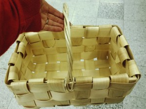 Woodchip basket